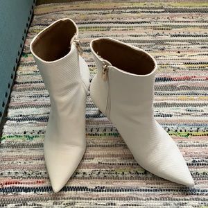 Stylish White Ankle Boots